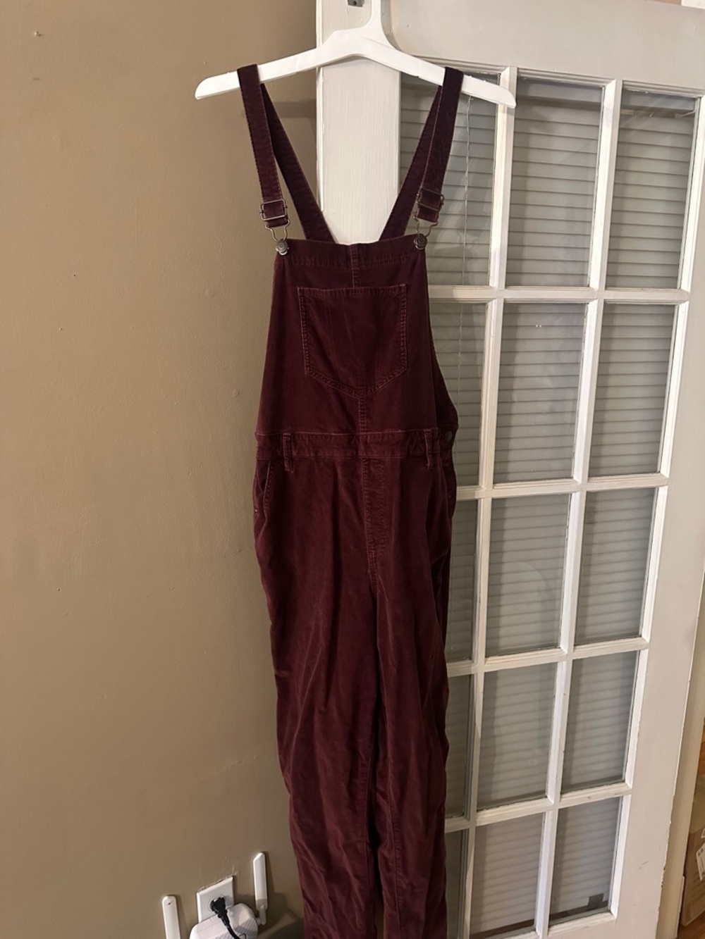 Old Navy Burgundy Corduroy Jumpsuit Overalls